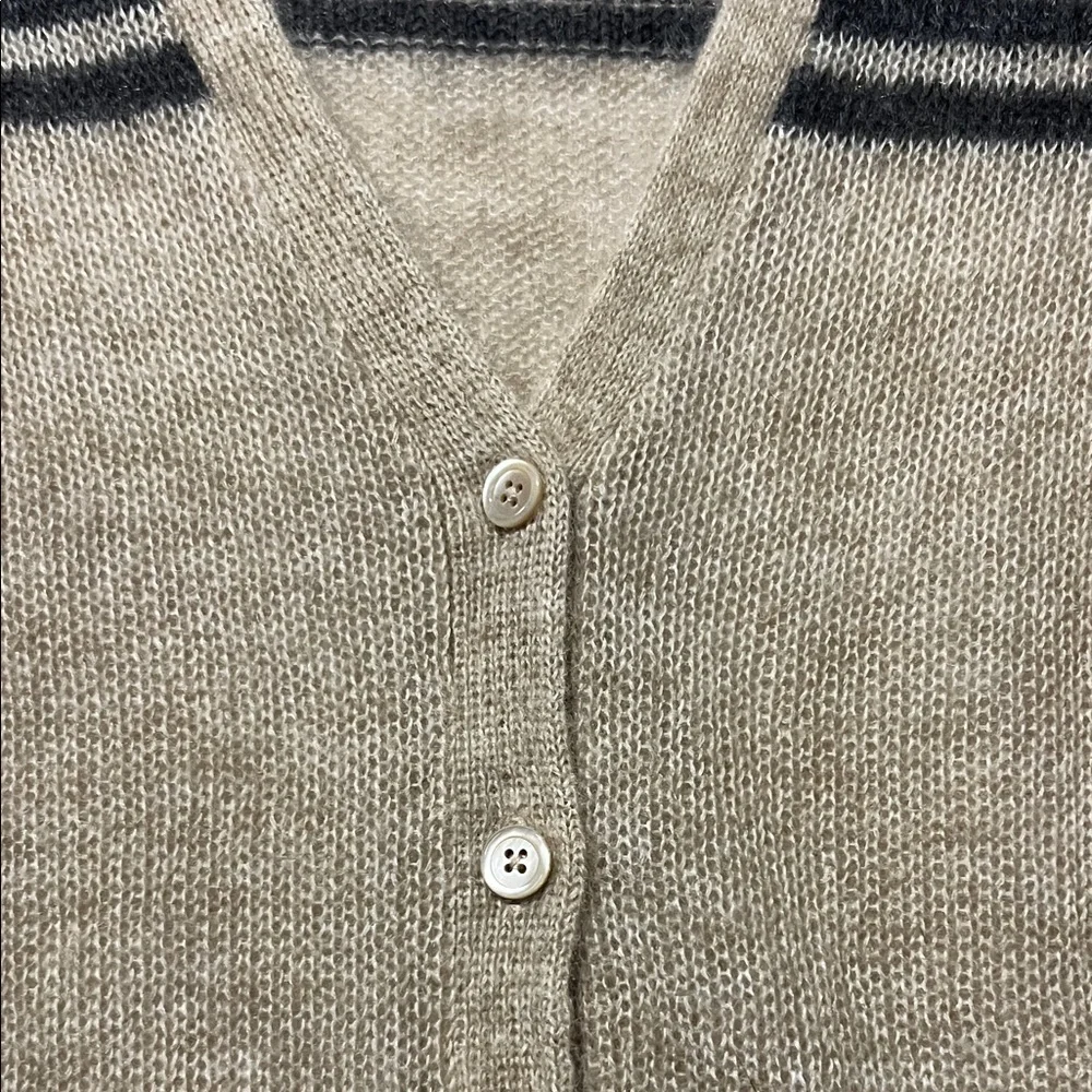 J. Crew vintage mohair cardigan preppy style collegiate - Picture 6 of 8